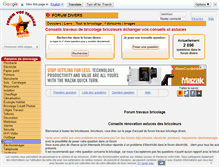 Tablet Screenshot of forum-travaux-bricolage.com